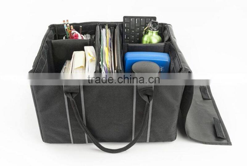 Black File Tote for car car trunk organizer box