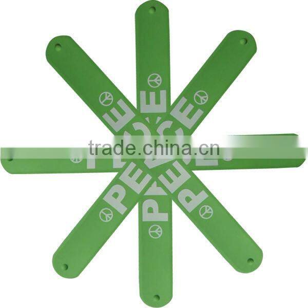 high quality silicone customized slap bracelet