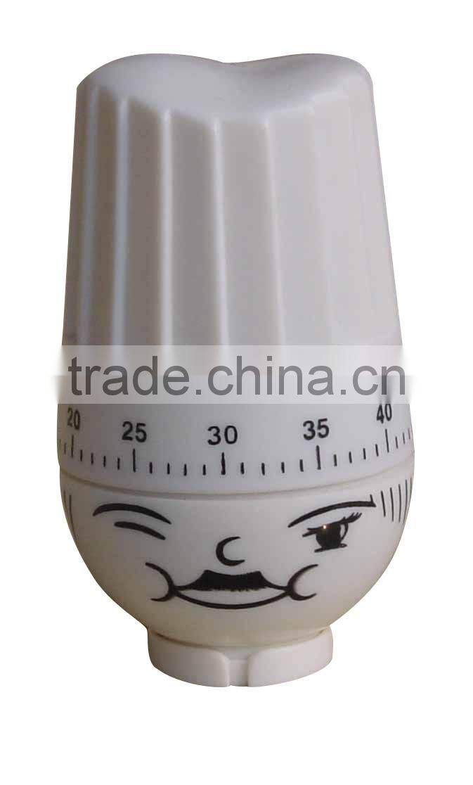 Plastic cute design mechanical sound kitchen timer