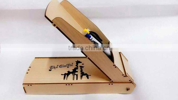 South Korea stationery wooden create pencil case