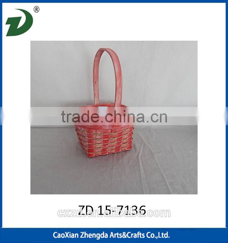 Pure handmade willow basket for picnic