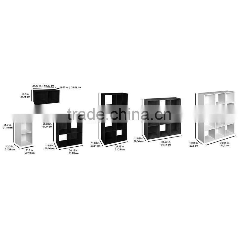 Wood material cube storage organizer mdf wood home furniture organizer storage case Storage Boxes