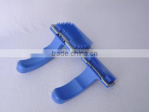 plastic pet dog comb bath brush