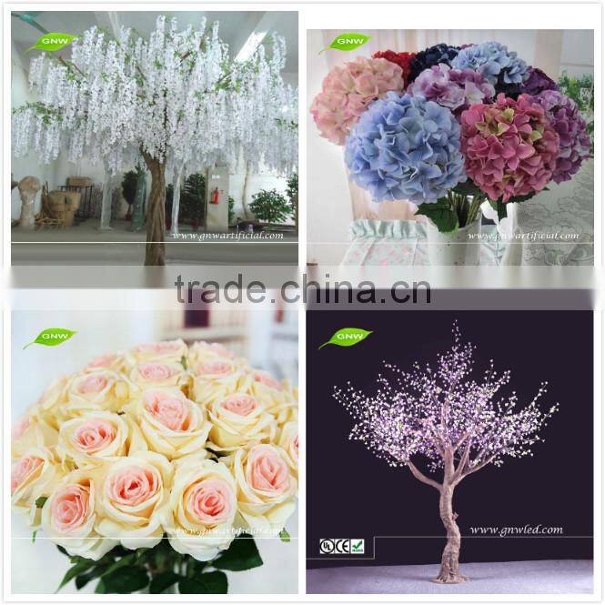 GNW 9ft fake blossom tree cherry branches wedding tree with wooden trunk for wedding decoration