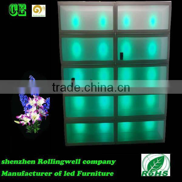 Hot Sale! Colorful led bathroom vanity cabinet Home decorative tv cabinet/glass key cabinet