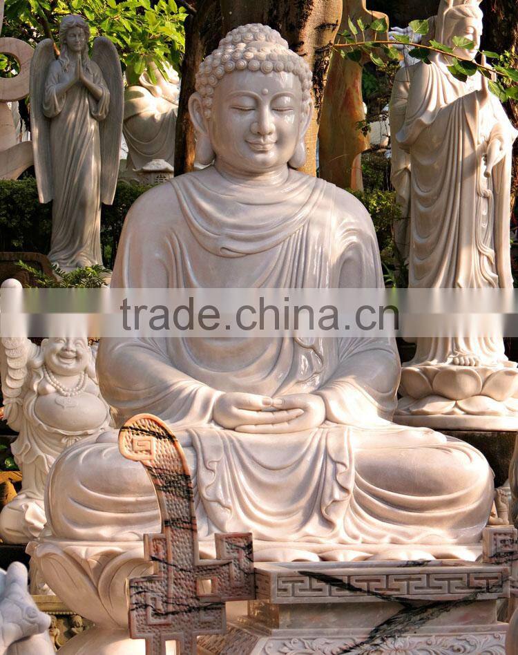 outdoor decoration hand carved buddha vietnam marble sculptures
