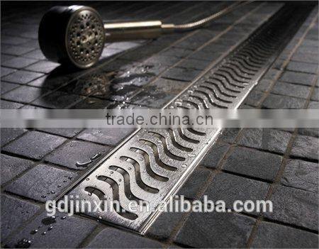 long square stainless steel shower floor drain