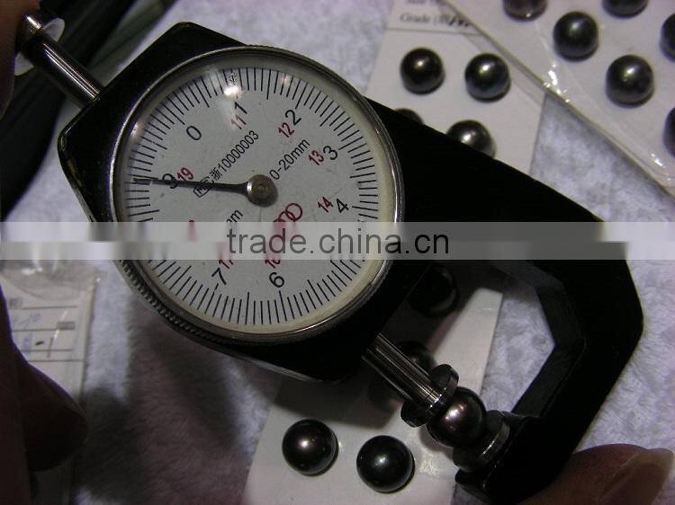 good price 9-10 mm black round freshwater pearls