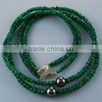 wholesale 16" 4mm natural facet ruby beads necklace