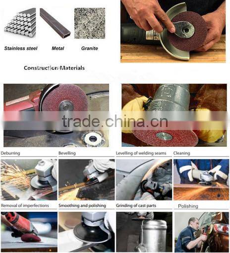 7" 180mm polishing grinding sanding fibre disc Zirconia Ceramic Resin Abrasive Aluminium Oxide Silicon Carbide