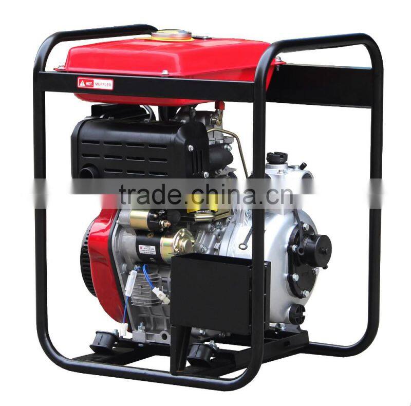 cont. head 55m max suction head 8m 186F engine diesel 2inch high pressurefire water pump