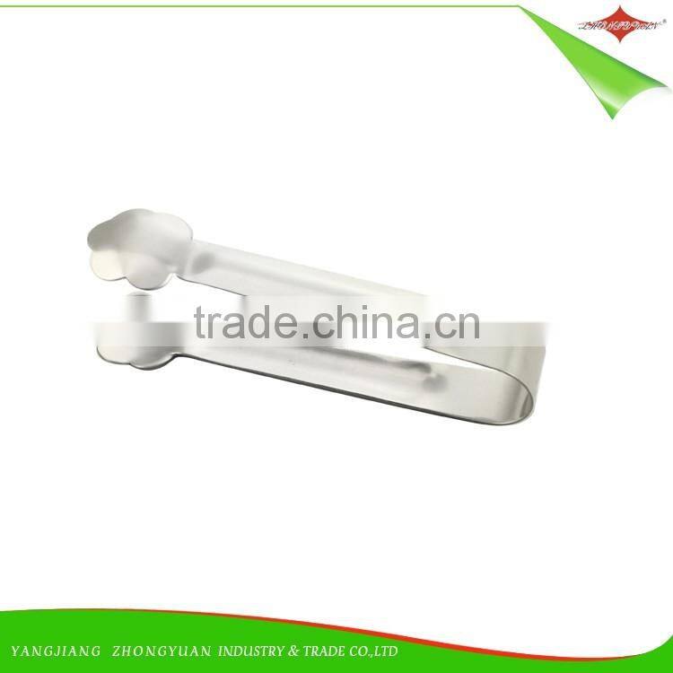 ZY-H1039 high quality mini stainless steel food tongs serving tongs