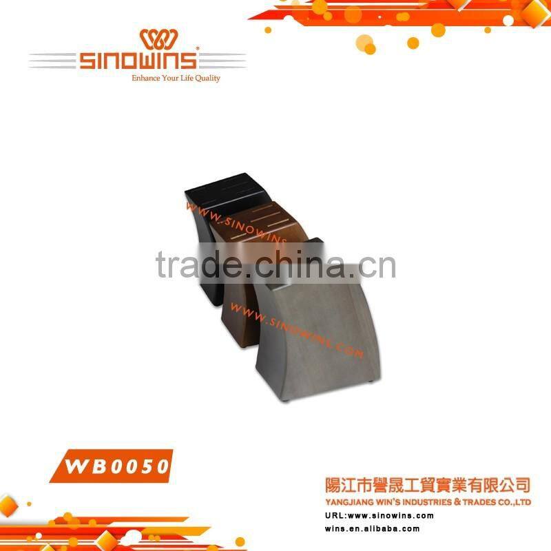CB0050 Wooden Block 5pcs Slotted Kitchen Knife Set Stand