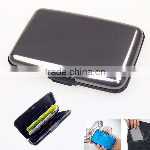 Waterproof Business ID Credit Card Wallet Holder Aluminum Metal id Card Holder Case Box Yoyo id Card Holder