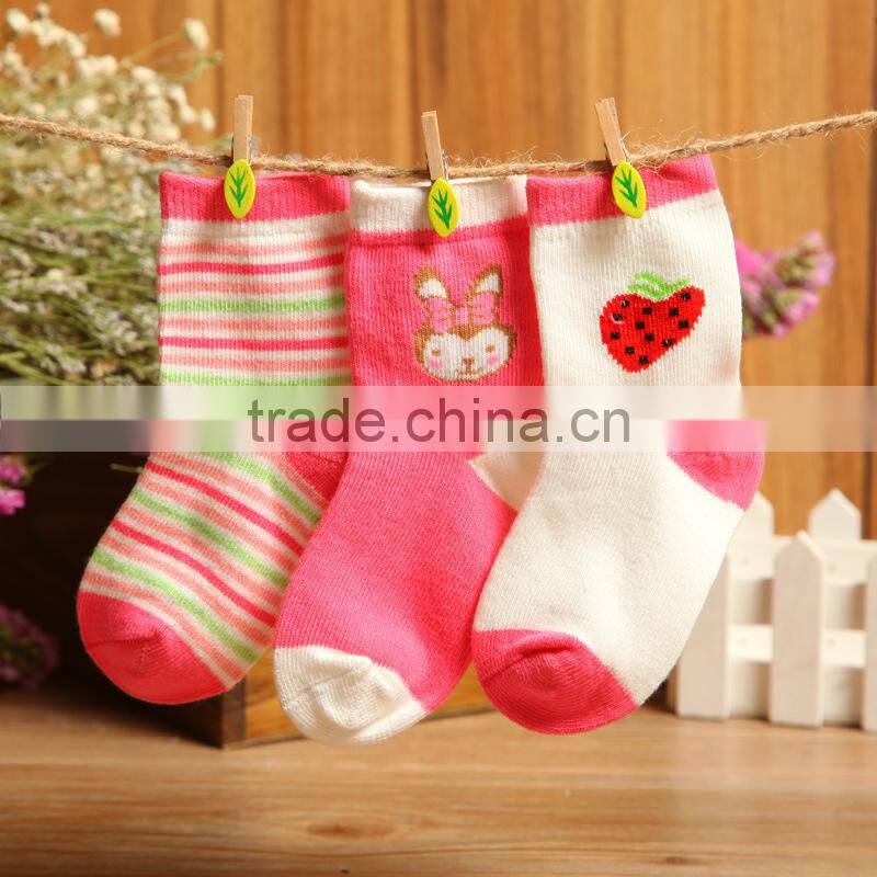 Colorful Cotton Suit To Baby Custom Print Socks Cheap Fashion Socks