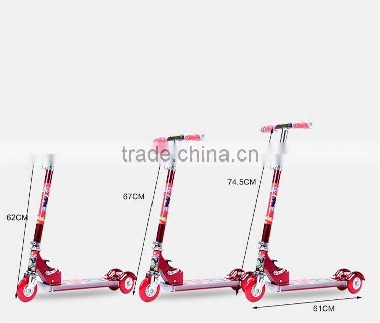 popular 2 Wheels kick Scooter with super flashing light and music for kids and teenagers