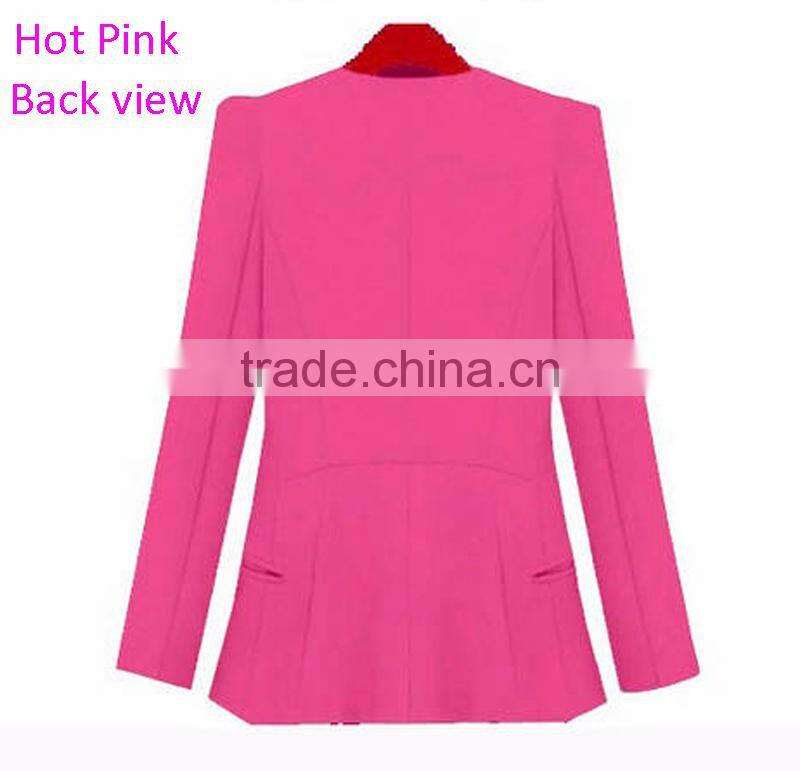 2016 Wholesale Slim Leisure Ladies Blazers Designs for Women