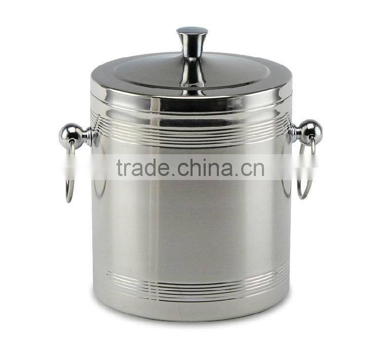 FDA certification Stainless Steel ice buckets wholesale ice bucket holder