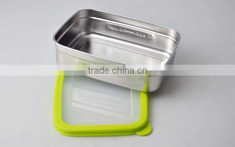 fresh kitchen stainless steel and PP material bbq food container