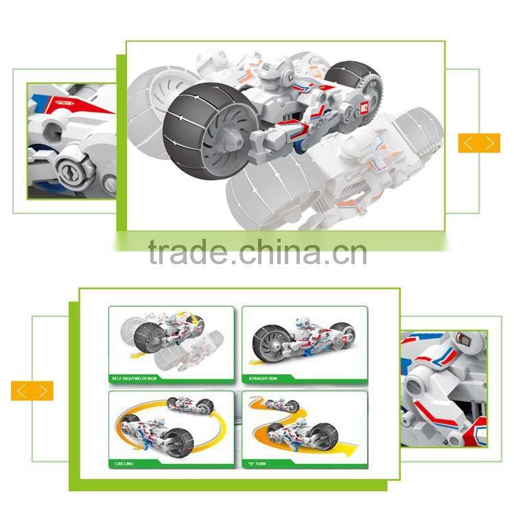 Hot selling DIY toys assembled salt water power mini baby motorcycle toys