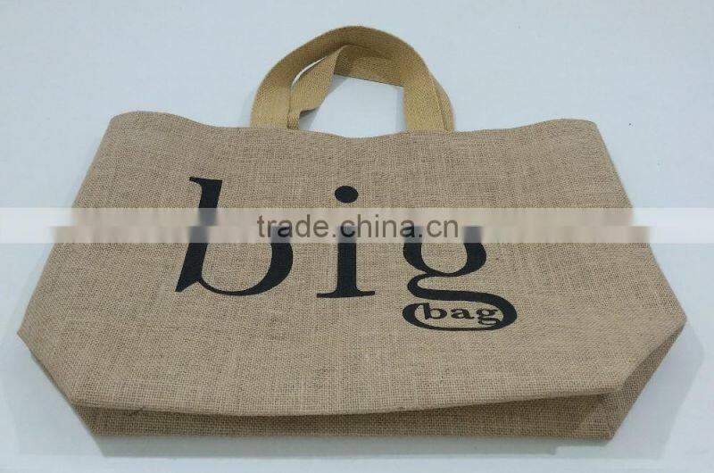 Jute Bag - web handle tote bag - natural - safe for nature