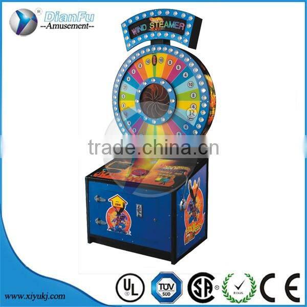 2016 redemption Eletronic spin and win game machine tickets type