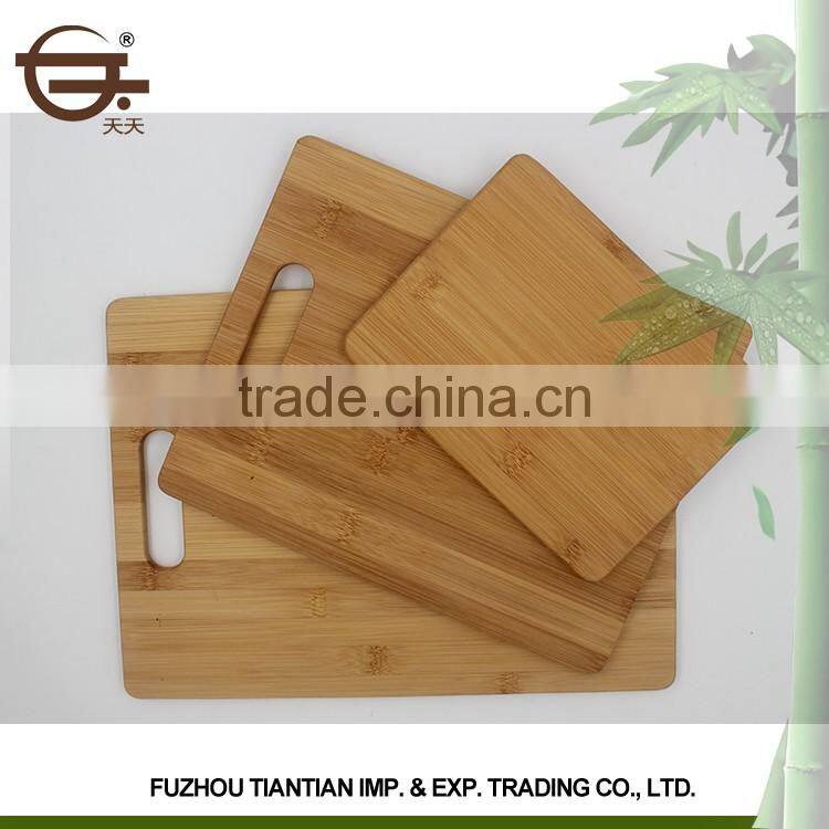Wholesale various size eco-friendly square bamboo meat bamboo cutting board