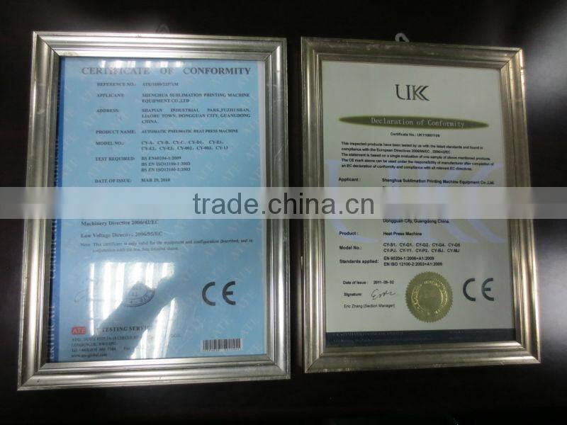 Two plattens tshirt heat transfer press machine