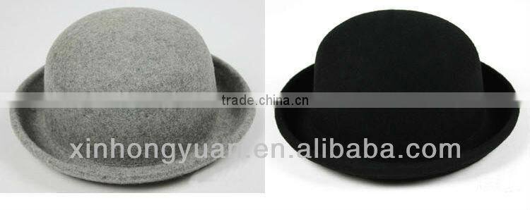 winter fashion beautiful wool felt beanie hat for women