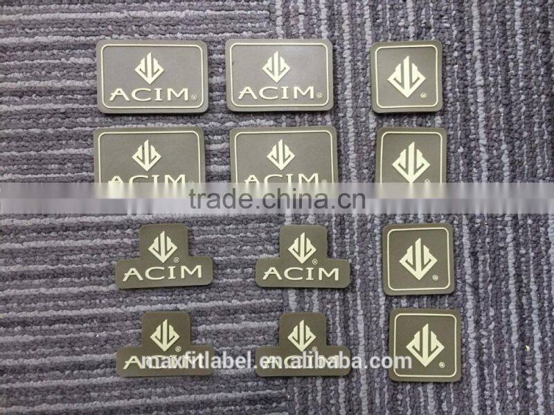 Washable Eco-Friendly Feature Rubber Material PVC Label For Garment