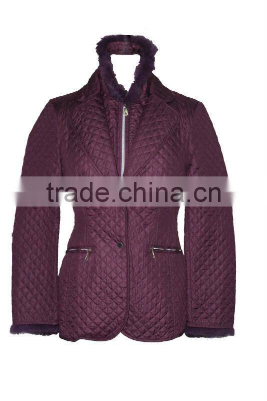 winter/casual wear exposed zipper warm coats and jackets with detachable collar