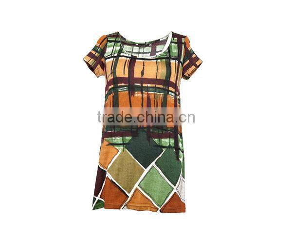 Loose fitting women casual dress 2015 summer trend