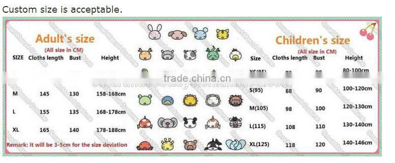 flannel cartoon adult animal jumpsuit animal pajamas jumpsuit donkey design