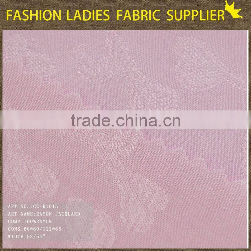 new pattern 100 pure rayon challie dobby fabric for suit and pants solid rayon fabric silk jacquard fabric