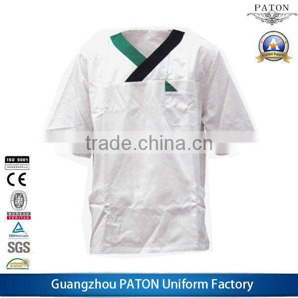 Traditional Chef Uniform for Men, Short Sleeve Chef Coat For Cook Ware