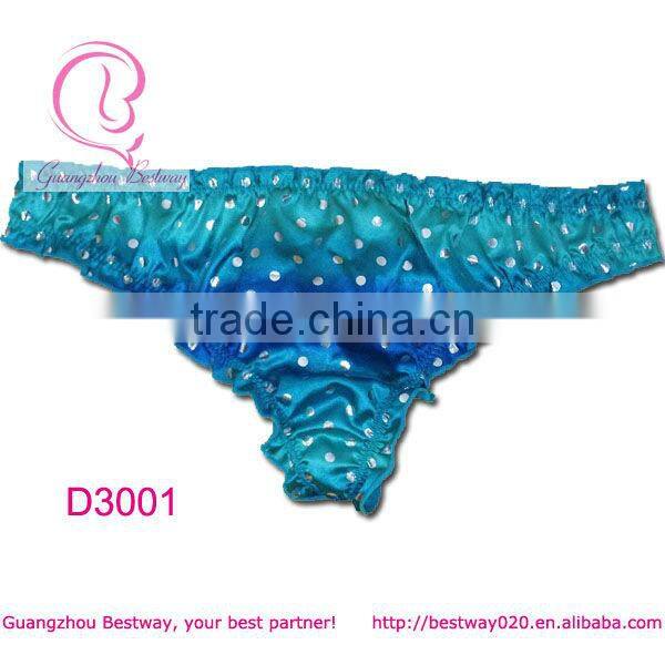 Girl thongs kids blue underwear model