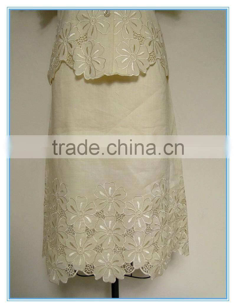 Wholesale fitness short sleeve embroidery apparel woman for Suits