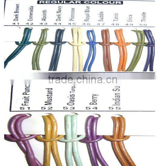 Brown Color round Leather Cord For Jewelry