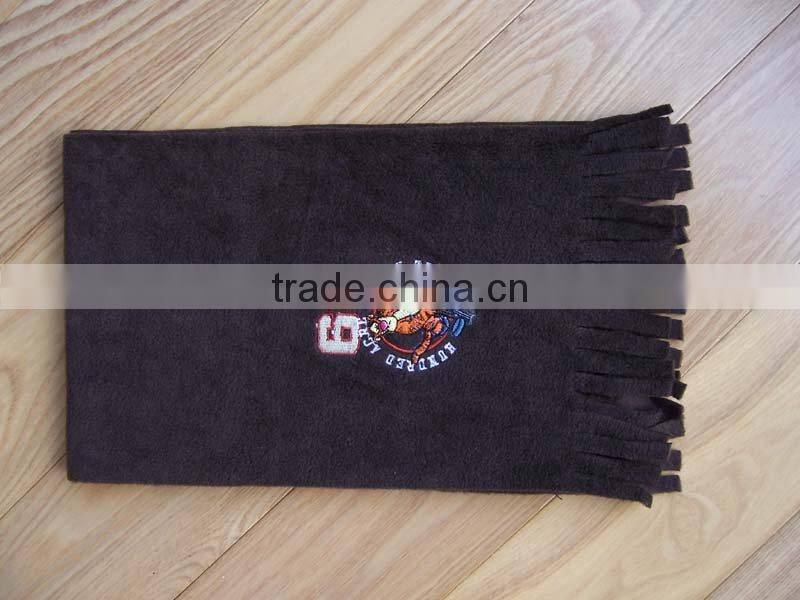 promotional kids and adult micro polar fleece scarf factory