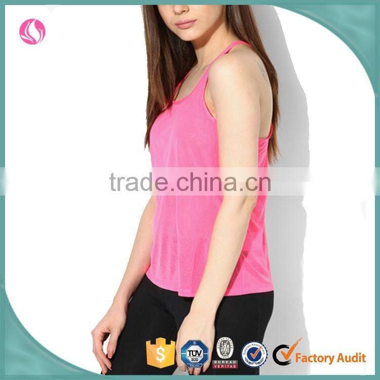 Latest Woman Sports Wear Strapless Sports Jersey New Model Girls Solid color Vest Running Shirt