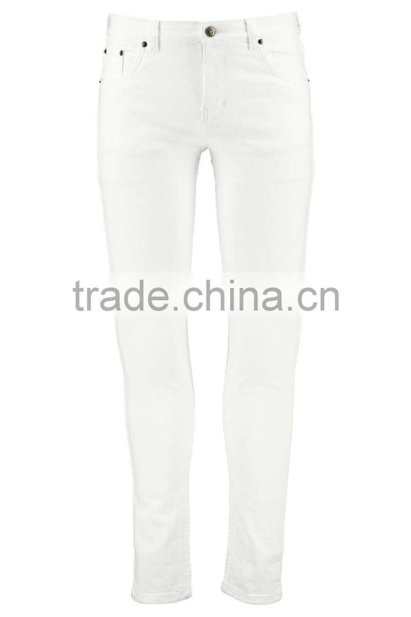 hot sale white jeans for men high quality slim fit stretch denim jeans