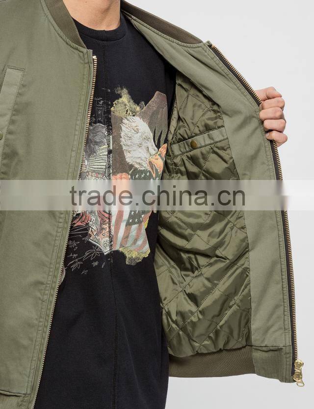 2017 wholesale classic men women custom army green camo bomber jacket