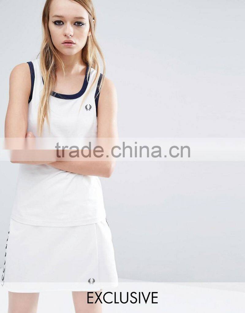 100%cotton tank for girls, 2016 lastest design tank for girl, wholesale china