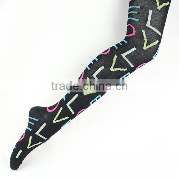 Wholesale women sports tights with custom pattern