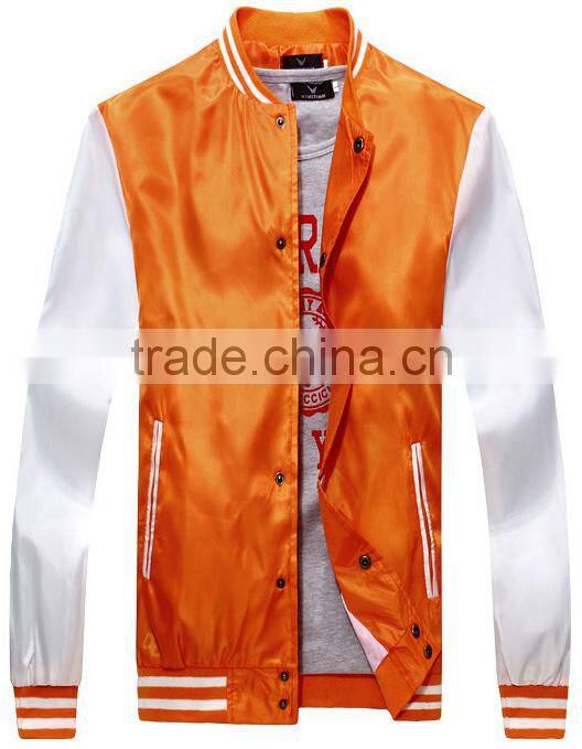 customize high quality fashion sunshine youth varsity jackets, cheap college clothing