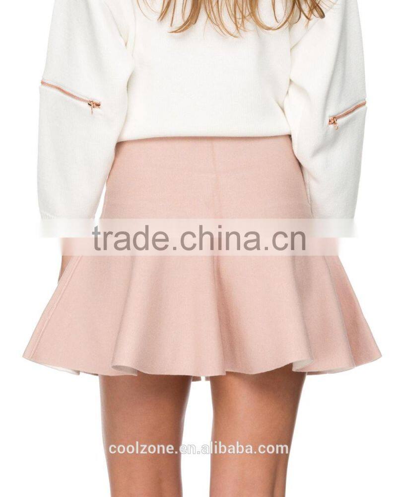 Latest fashion skirts design mid-rise waist mini skirt hot skirts