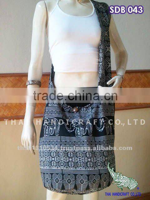 Large Cotton Shoulder Bag Hippie Boho Sling Crossbody