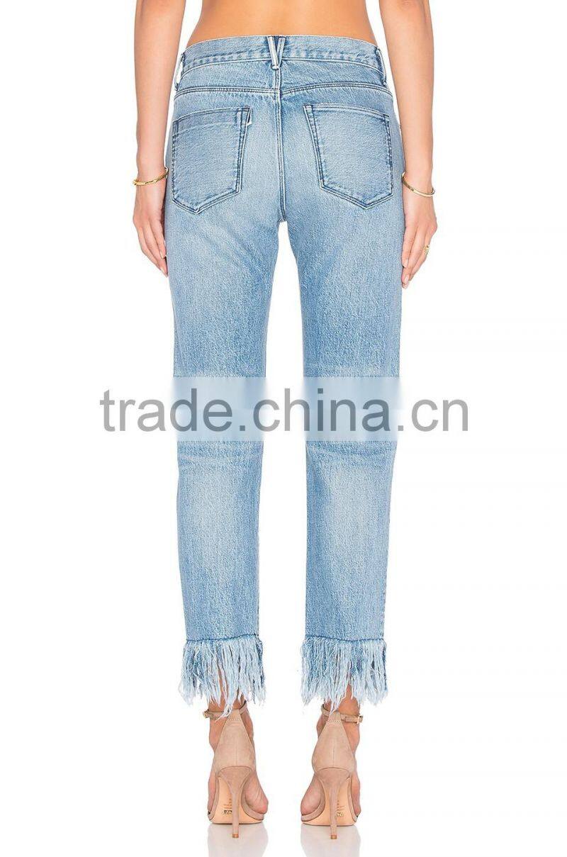 High quality jeans women fabric price new model jeans for ladies