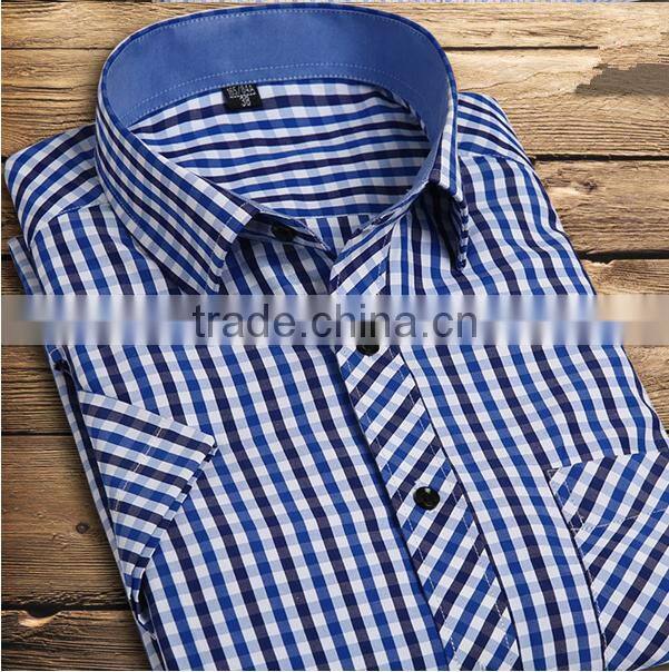 2015 summer new short sleeve shirt man shirt dress shirt men's clothing