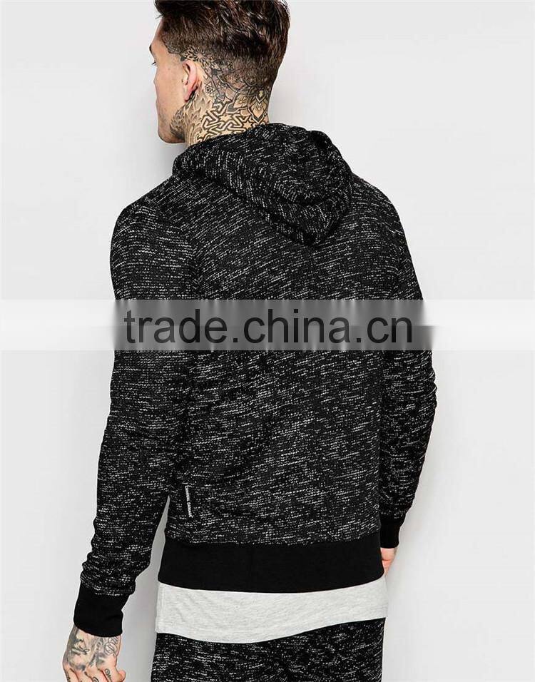 2016 Chinese B2B Clothing Supplier Fashion Custom 100%Cotton Long Sleeve Zipper Up Without Hood Fleece Different Hoodies